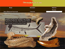 Tablet Screenshot of dinosaursanctuary.com